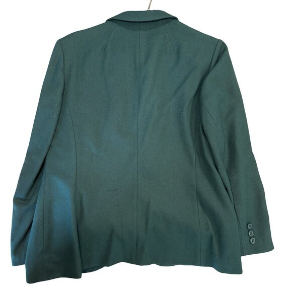 Vintage Pendleton Women’s Emerald/hunter Green blazer Pure Wool American Made Sm - Picture 3 of 9